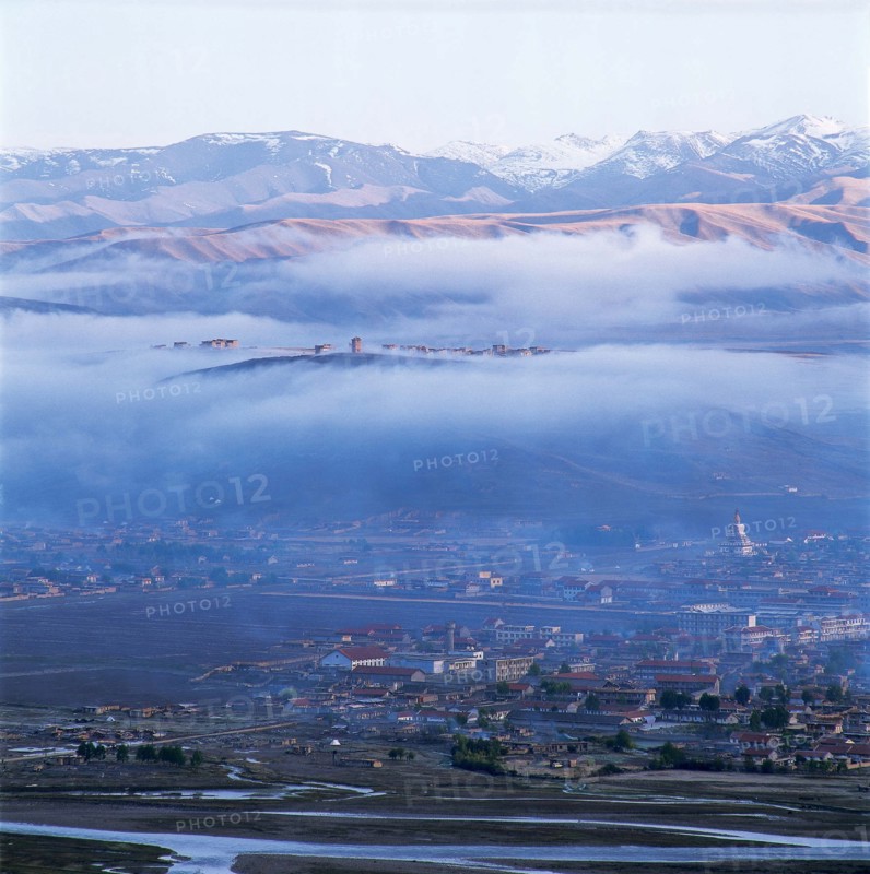 A town of Maerkang in Sichuan, China