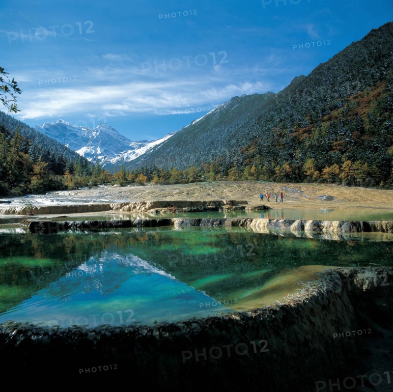 Huanglong Natural Preserve in Sichuan, China