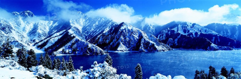 The Tianchi Lake on Mount Tianshan,Sinkiang Province,China