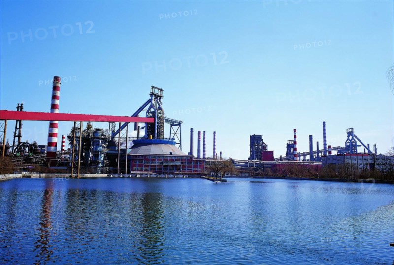 The most famous heavy industry Shougang Group's factory in Beijing,China