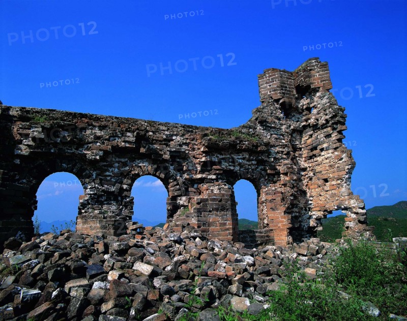 The ruins of Jinshanling Great Wall,Hebei Province,China