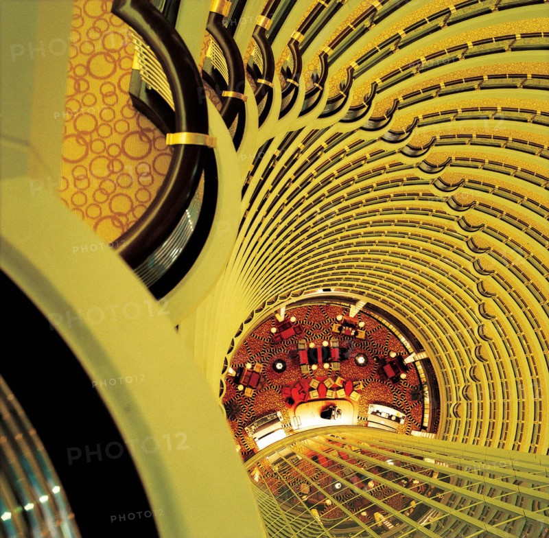 The interior scene of Jinmao Tower,Shanghai,China