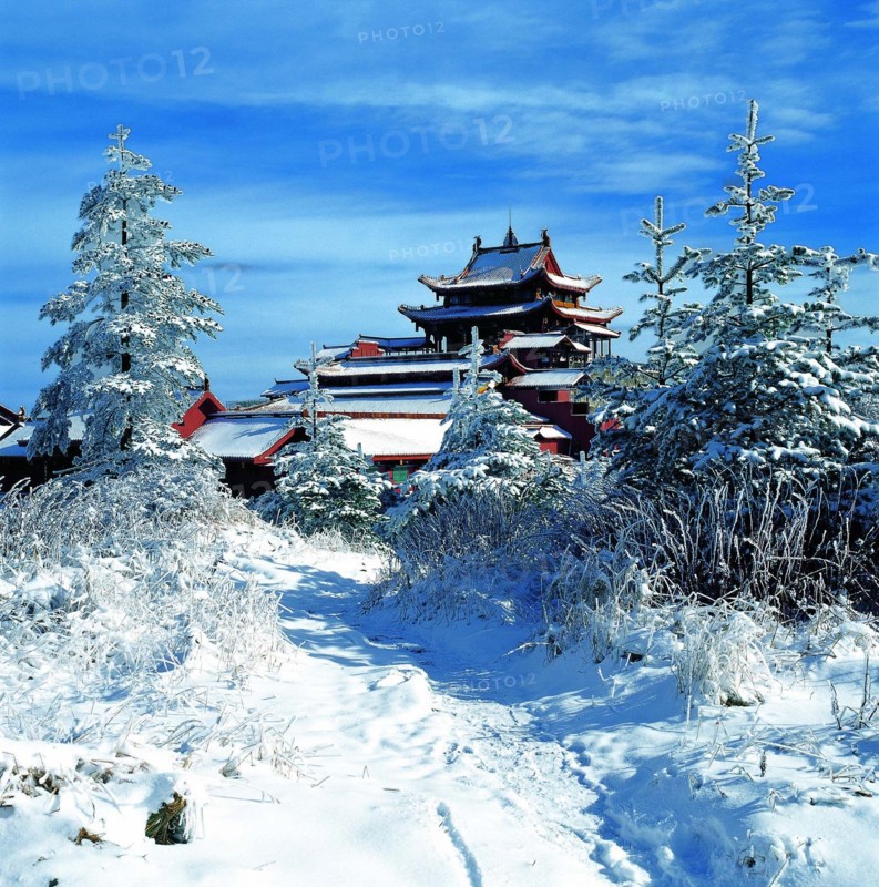 Huazang Temple,Gold Peak,Mt.Emei,Sichuan Province,China