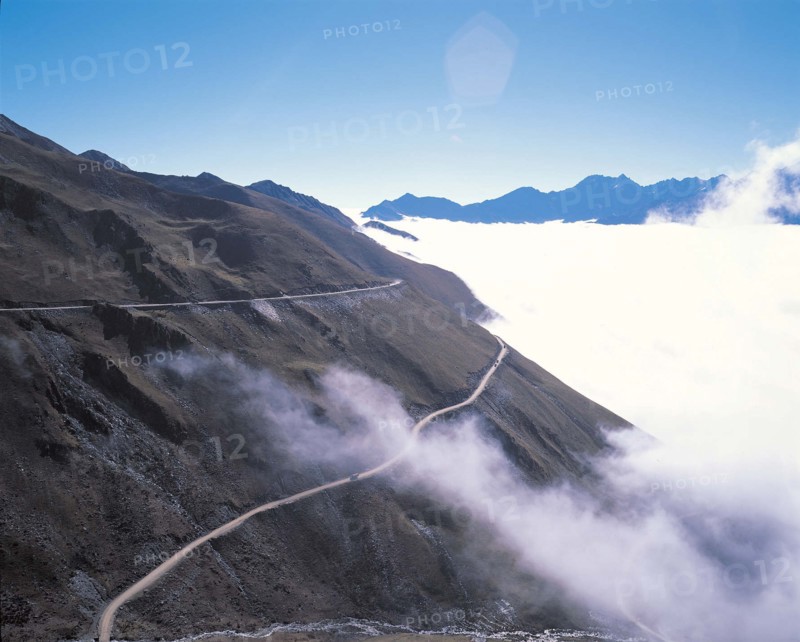 Mountain road in Aba,Sichuan,China