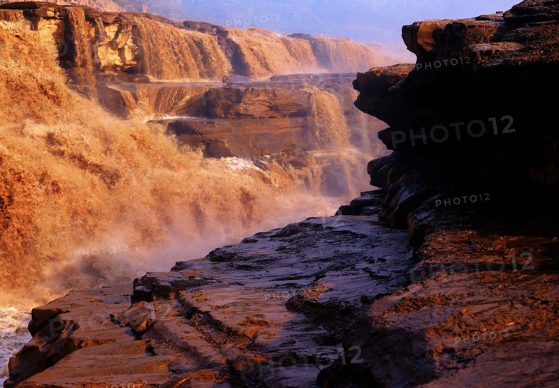 Hukou waterfall of Yellow River,China