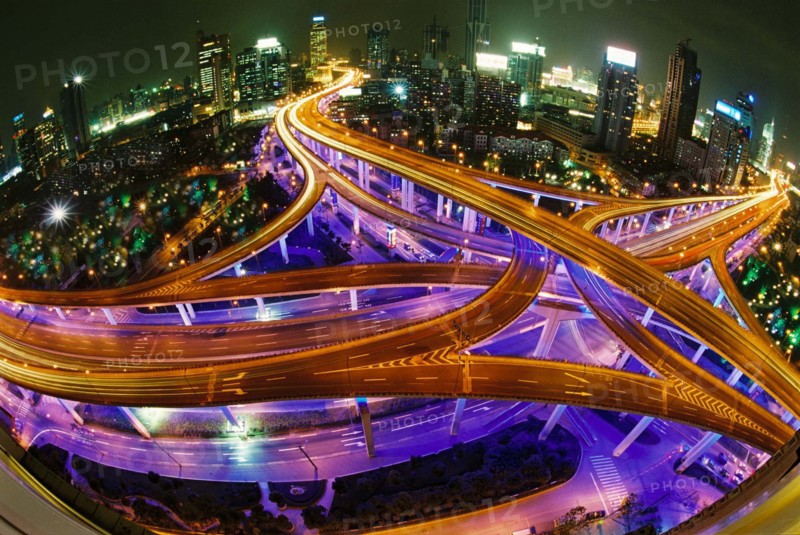 Yan'an crossroads in Shanghai,China