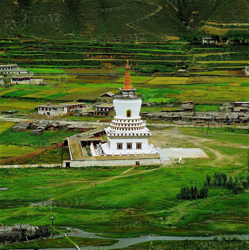 The landscape of Daofu County,Sichuan Province,China