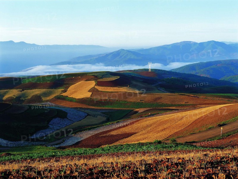 The landscape of Dongchuan,Yunnan Province,China