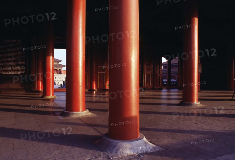 The red columns of the Forbidden City,Beijing,China