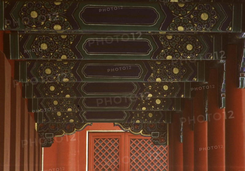 The columns of the Forbidden City,Beijing,China