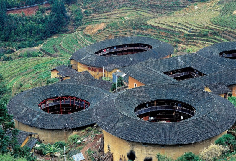 Hakka Roundhouses in Nanping,Fujian,China