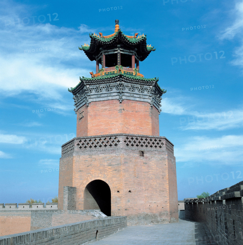 an ancient rampart of Kuixing Building,Pingyao,Shanxi Province,China