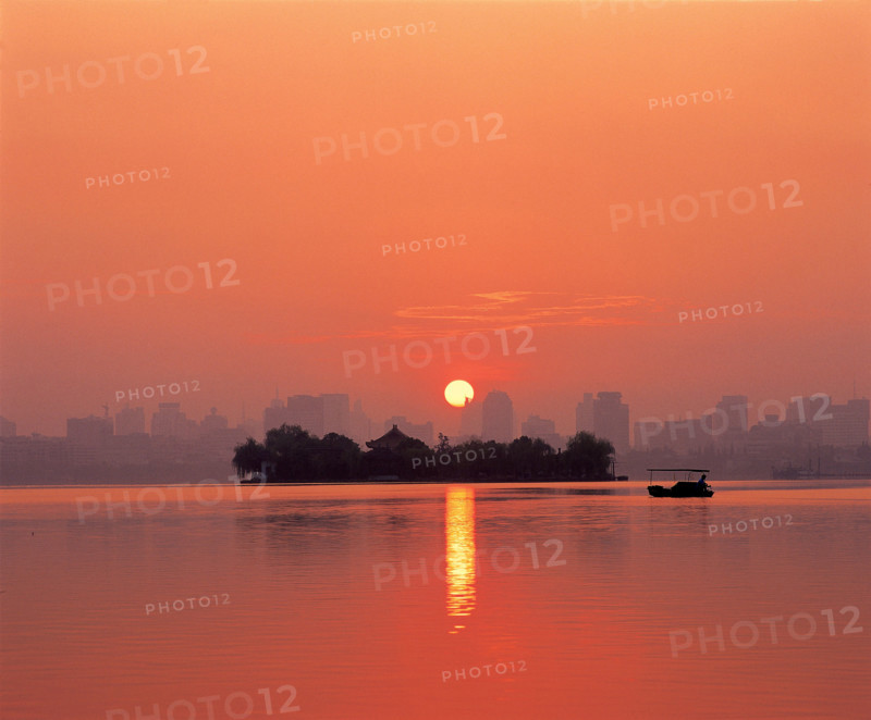 The West Lake,Hangzhou,Zhejiang Province,China