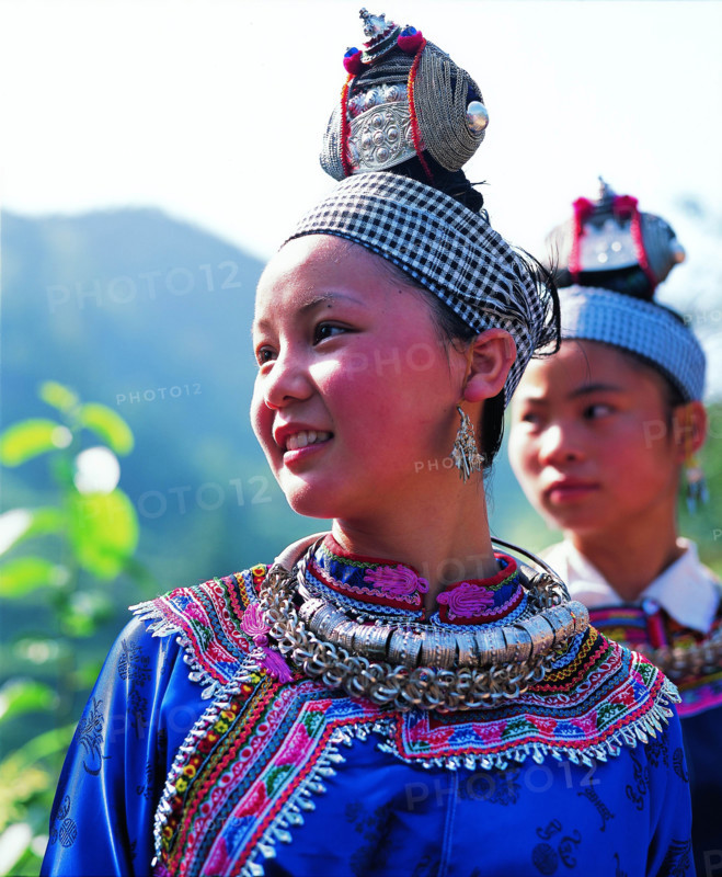 Miao maids of Guizhou Province,China