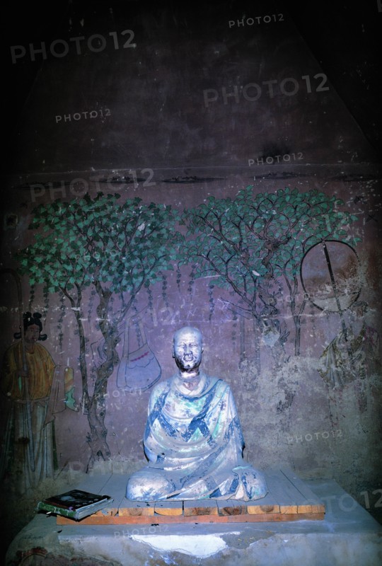 A Buddha Statue at Mogao Grottoes,Dunhuang,Gansu Province,China