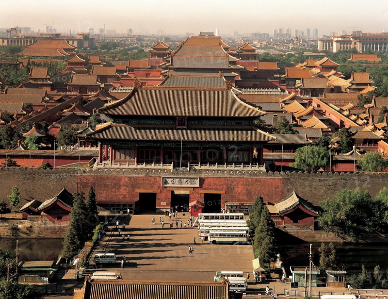 Buildings at the Forbidden City,Beijing,China