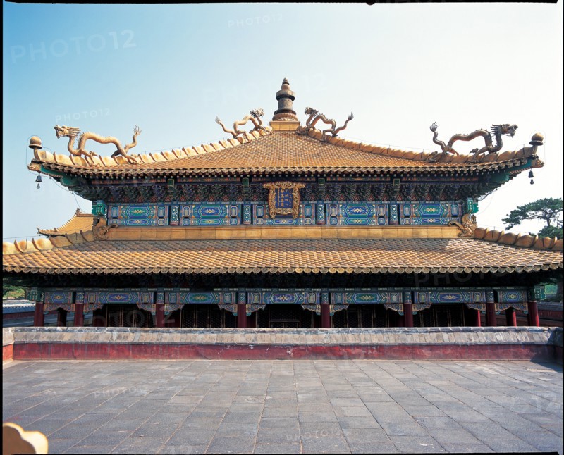 Gold Roof of Eight Outer Monasteries in Chengde,Hebei,China
