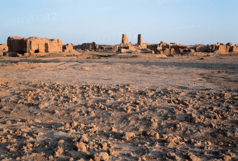 Ruins of Great Wall near Jiayu Pass,Gansu,China