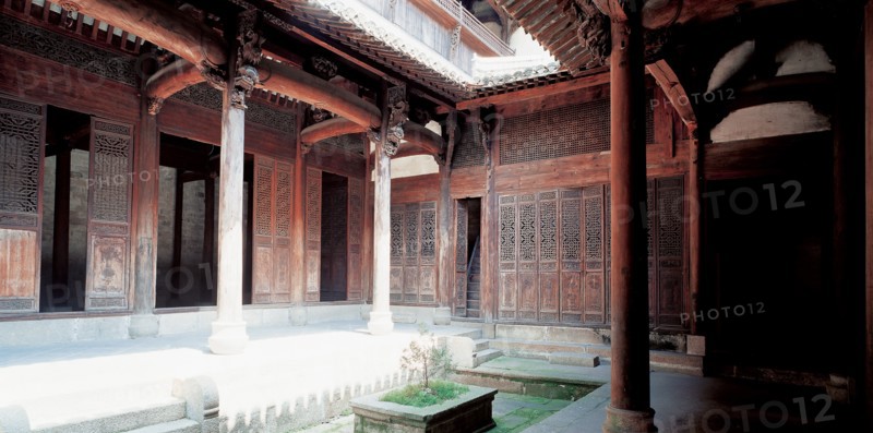 Ancestral temple of Hu family in Jixi,Anhui,China