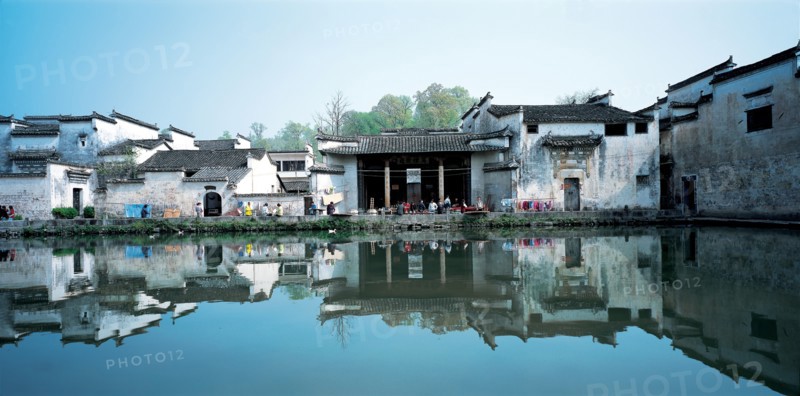 Moon Pond of Hongcun Villag in Yixian,Anhui,China