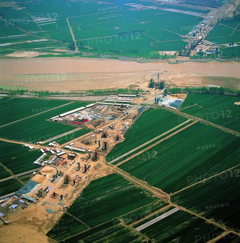 Yellow river in Zhongwei,Ningxia,China