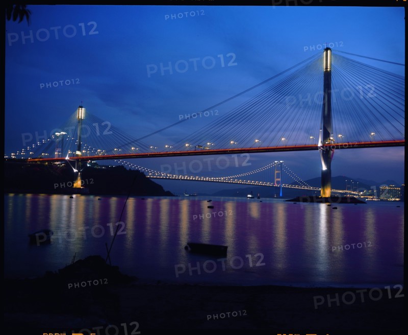 Ting Kau Bridge and Tsing Ma Bridge, Hong Kong