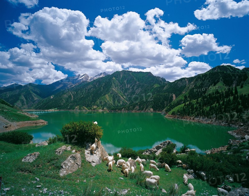 Dalongchi Lake in Kuqa,Xinjiang,China