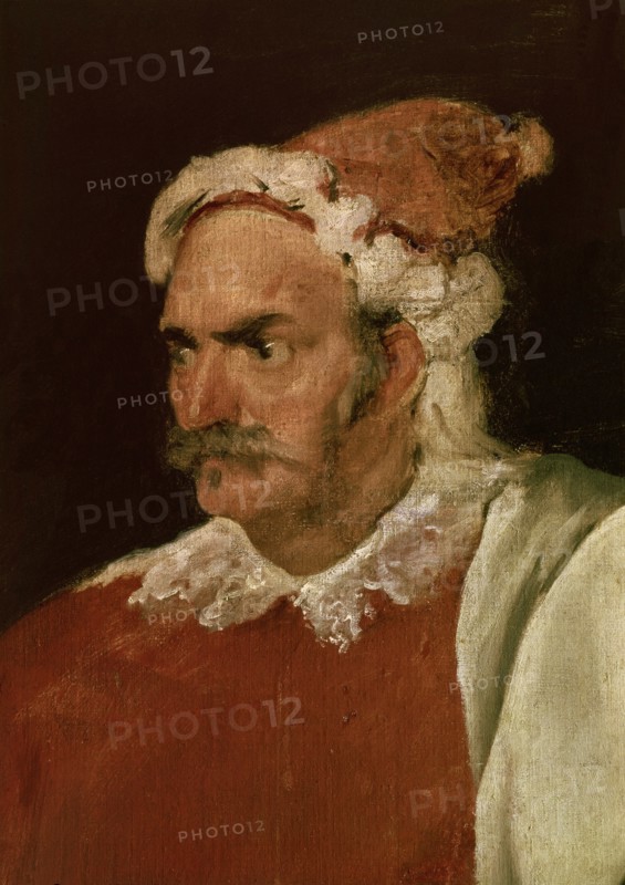 Vélasquez, Le Bouffon Barbarroja, don Cristobal de Castañeda y Pernía (détail)