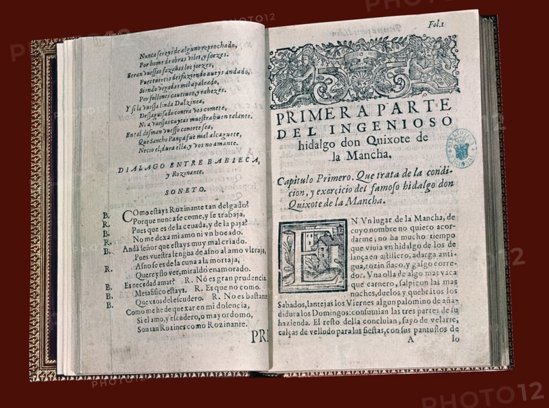 Manuscrit "L'ingénieux hidalgo Don Quichotte de la Manche"
