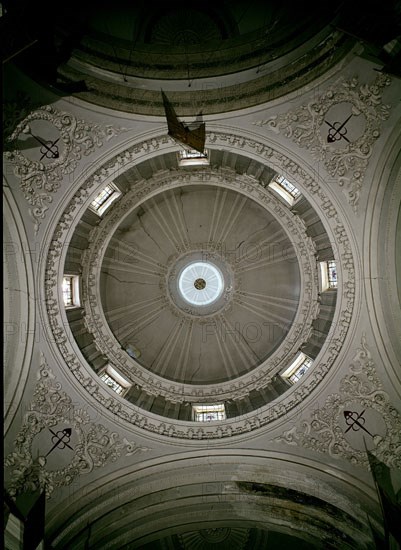 Cupola of the Comendadoras church in Madrid