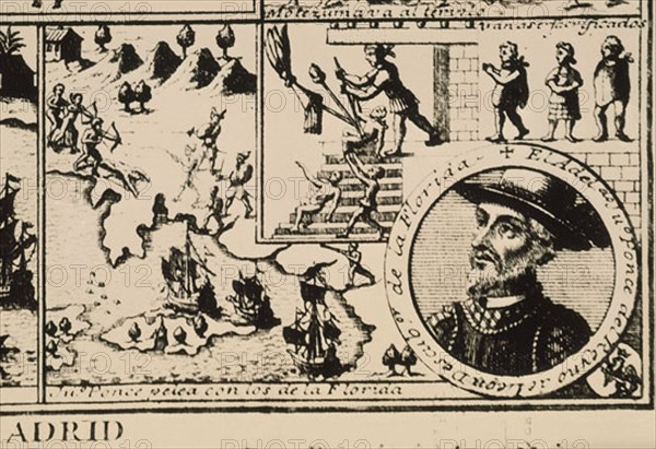 HERRERA Y TORDESILLAS ANTONIO 1549/1625
HISTORIA GENERAL-DECADA 2-PONCE DE LEON DESCUBRE FLORIDA
MADRID, BIBLIOTECA NACIONAL H AMERICA
MADRID

This image is not downloadable. Contact us for the high res.