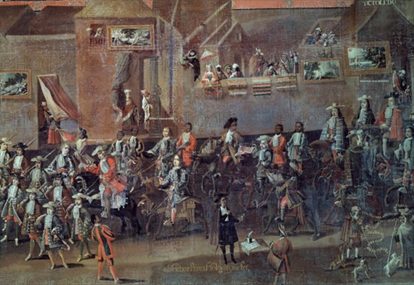 PEREZ HOLGUIN MELCHOR 1660/1722
ENTRADA DEL VIRREY ARZOBISPO MORCILLO EN POTOSI HOY BOLIVIA - 1716 - DET CENTRAL - (CONJ Nº 4716)
MADRID, MUSEO DE AMERICA
MADRID
