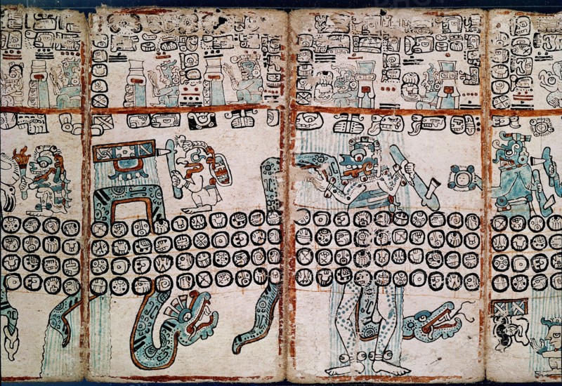 Page du Codex Tro-Cortesianus ou Codex de Madrid