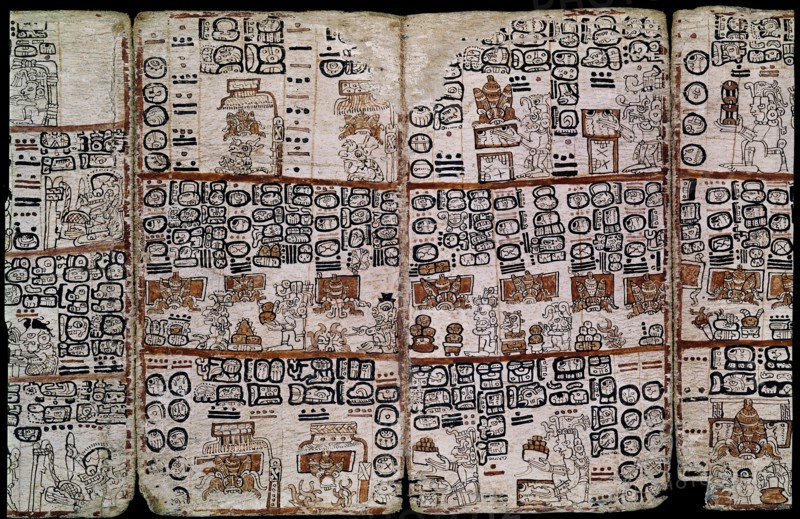 Page du Codex Tro-Cortesianus ou Codex de Madrid