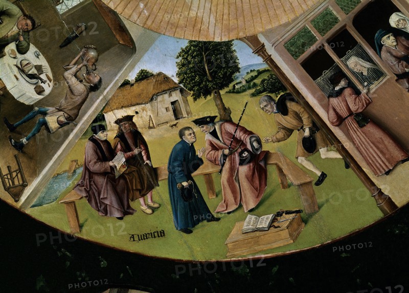 Bosch, Tray of the Seven Deadly Sins (detail)