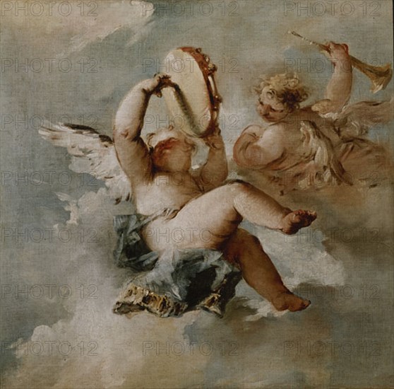 GUARDI FRANCESCO 1712/93
ANGELES CON INSTRUMENTOS MUSICALES
VENECIA, IGLESIA DEL ARCANGEL RAFAEL
ITALIA