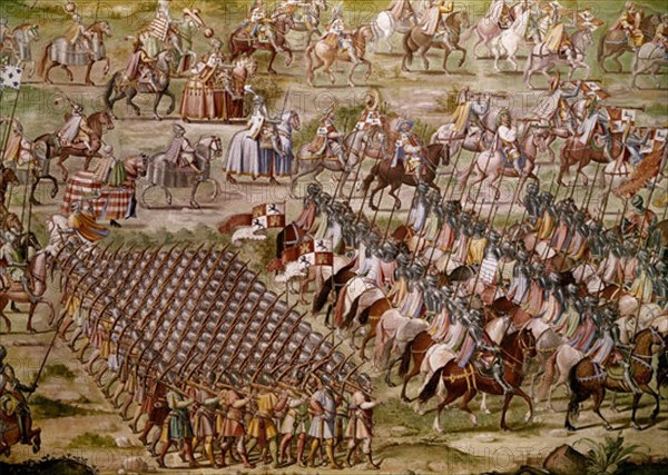 GRANELLO/TAVARON/CASTELLO/CAMBIASSO
BATALLA HIGUERUELA-VICTORIA JUAN II DE CASTILLA SOBRE NAZARIES EN  GRANADA.1JUL1431-DET BALLESTEROS
SAN LORENZO DEL ESCORIAL, MONASTERIO-INTERIOR
MADRID