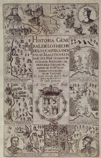 HERRERA Y TORDESILLAS ANTONIO 1549/1625
H G DE CASTELLANOS DECADA PRIMERA
MADRID, BIBLIOTECA NACIONAL RAROS
MADRID

This image is not downloadable. Contact us for the high res.