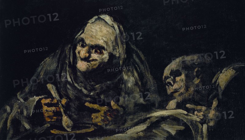 Goya, Two old men eating soup