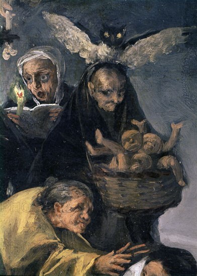 Goya, Witches' scene - Detail