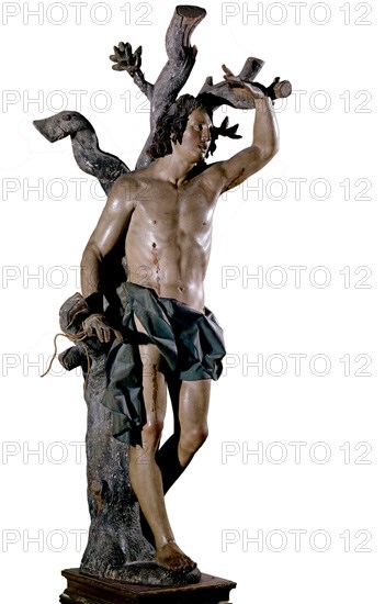 FERNANDEZ GREGORIO 1576/1636
S SEBASTIAN - S XVII- ESCULTURA BARROCA
VALLADOLID, MUSEO NACIONAL DE ESCULTURA-INTERIOR
VALLADOLID
