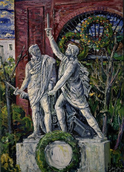 PRIETO GREGORIO 1897/1992
MONUMENTO A DAOIZ Y VELARDE EN LA PLAZA DEL DOS DE MAYO-1957-O/L-98X71CM-
MADRID, MUSEO MUNICIPAL
MADRID