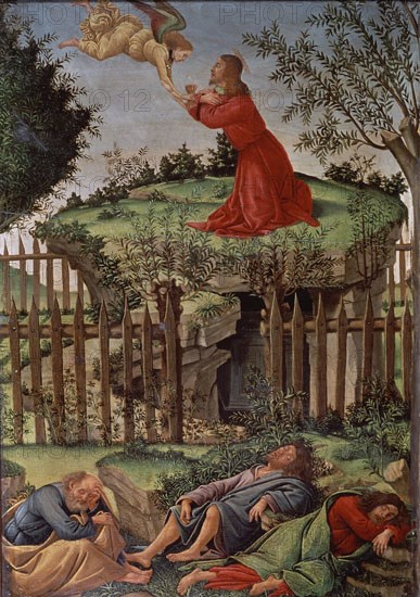 BOTTICELLI SANDRO 1444/1510
ORACION EN EL HUERTO
GRANADA, CAPILLA REAL
GRANADA