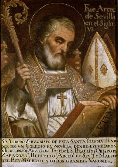 SAN ISIDORO DE SEVILLA 560/636- TEOLOGO-ENCICLOPEDISTA-ARZOBISPO DE SEVILLA
SEVILLA, BIBLIOTECA COLOMBINA
SEVILLA