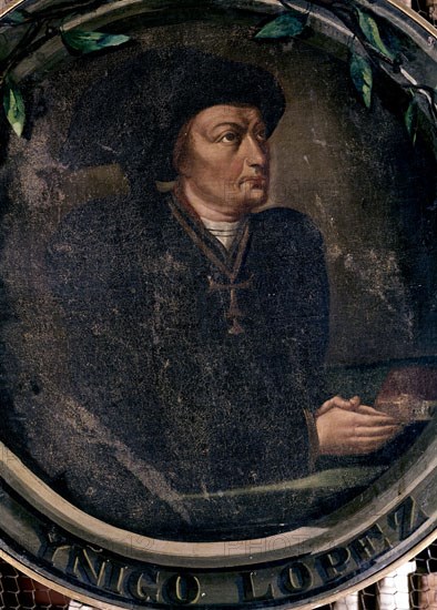 INIGO LOPEZ DE MENDOZA- MARQUES DE  SANTILLANA (1398-1458)
SEVILLA, BIBLIOTECA COLOMBINA
SEVILLA