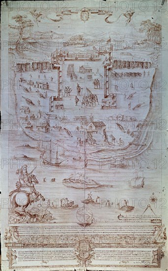 RECONQUISTA DEL FUERTE S GABRIEL EN RIO DE LA PLATA 1681-B.AIRES27
SEVILLA, ARCHIVO INDIAS
SEVILLA

This image is not downloadable. Contact us for the high res.