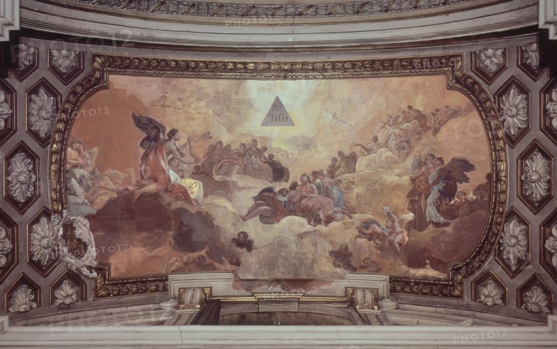 Goya, Cupola of the coreto - The adoration of the name of God