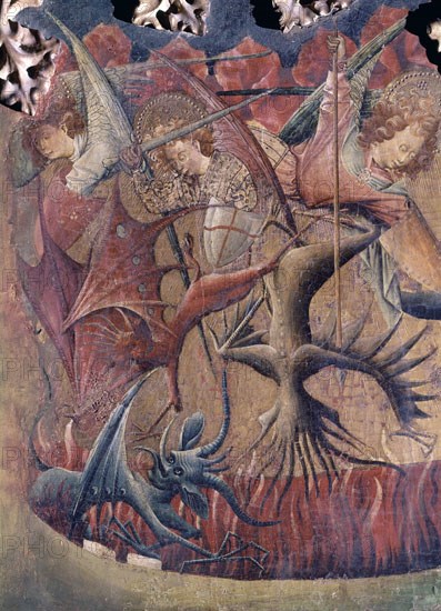 Maestro de Arguis, The legend of St. Michael