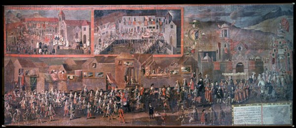 PEREZ HOLGUIN MELCHOR 1660/1722
ENTRADA DEL VIRREY ARZOBISPO MORCILLO EN POTOSI HOY BOLIVIA - 1716
MADRID, MUSEO DE AMERICA
MADRID

This image is not downloadable. Contact us for the high res.