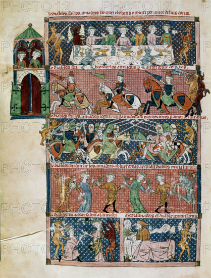 ERMENGOL
BREVIARIO DE AMOR - PRINCIPIOS S XIV - S.1.3.-FOL 215 V -PLACERES PELIGROSOS DE LA VIDA MUNDANA
SAN LORENZO DEL ESCORIAL, MONASTERIO-BIBLIOTECA
MADRID

This image is not downloadable. Contact us for the high res.